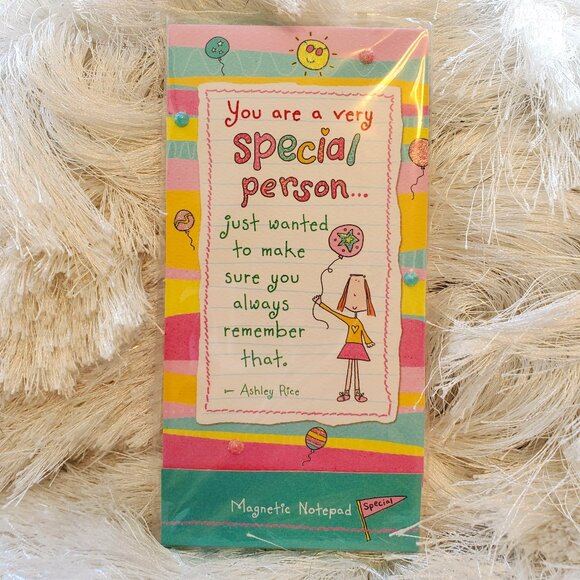 Blue Mountain Arts You Are a Very Special Person Handmade Magnetic Notepad - Picture 1 of 8